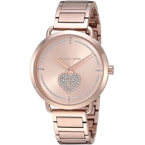 michael kors mk3827|Michael Kors Women's Portia Rose Gold Stainless Steel Bracelet .